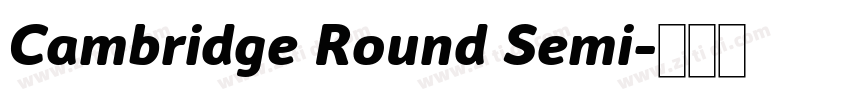 Cambridge Round Semi字体转换